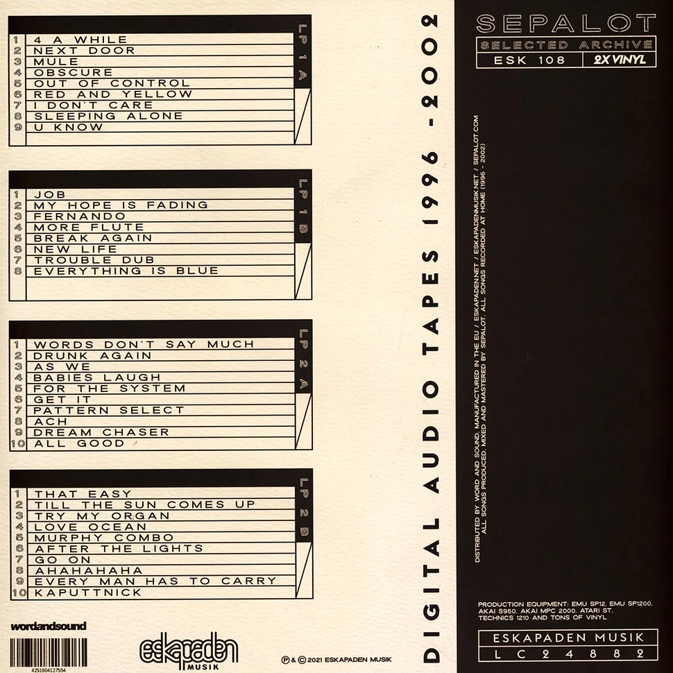 Sepalot - Selected Archive 1996-2002