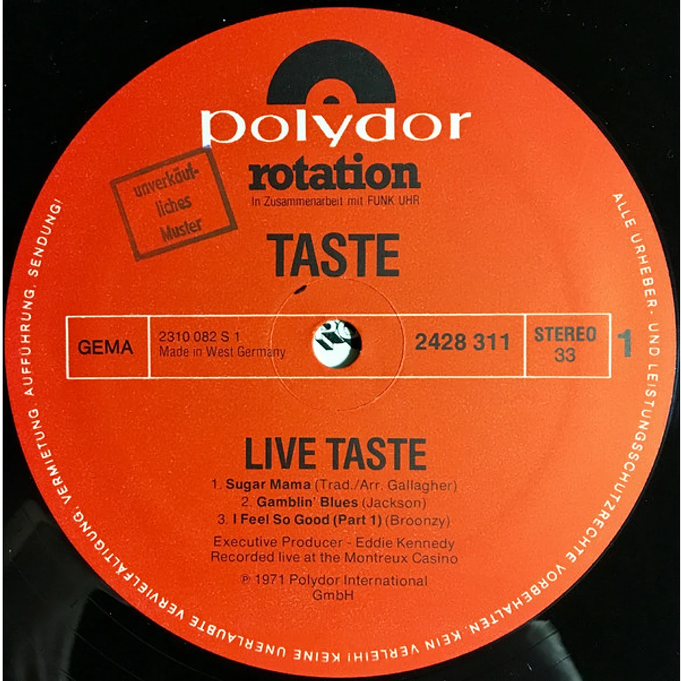 Taste - Live At The Isle Of Wight