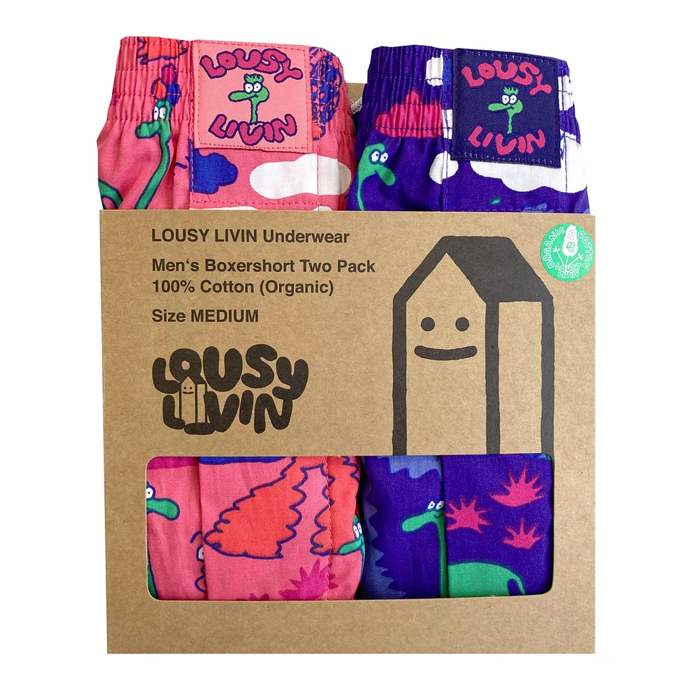 Lousy Livin Underwear - Dinos 2 Pack
