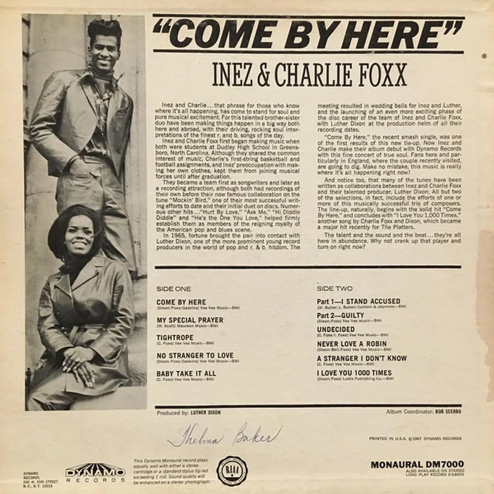 Inez And Charlie Foxx - Come By Here