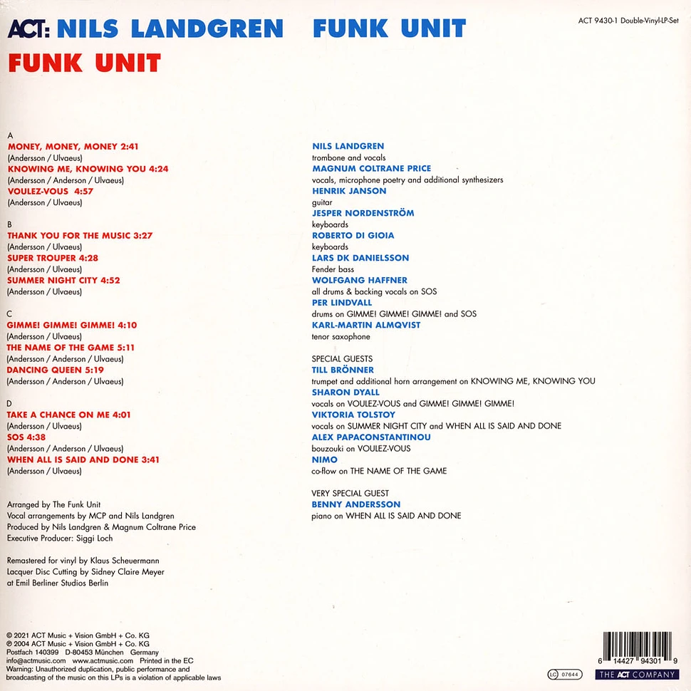 Nils Funk Unit Landgren - Funky Abba