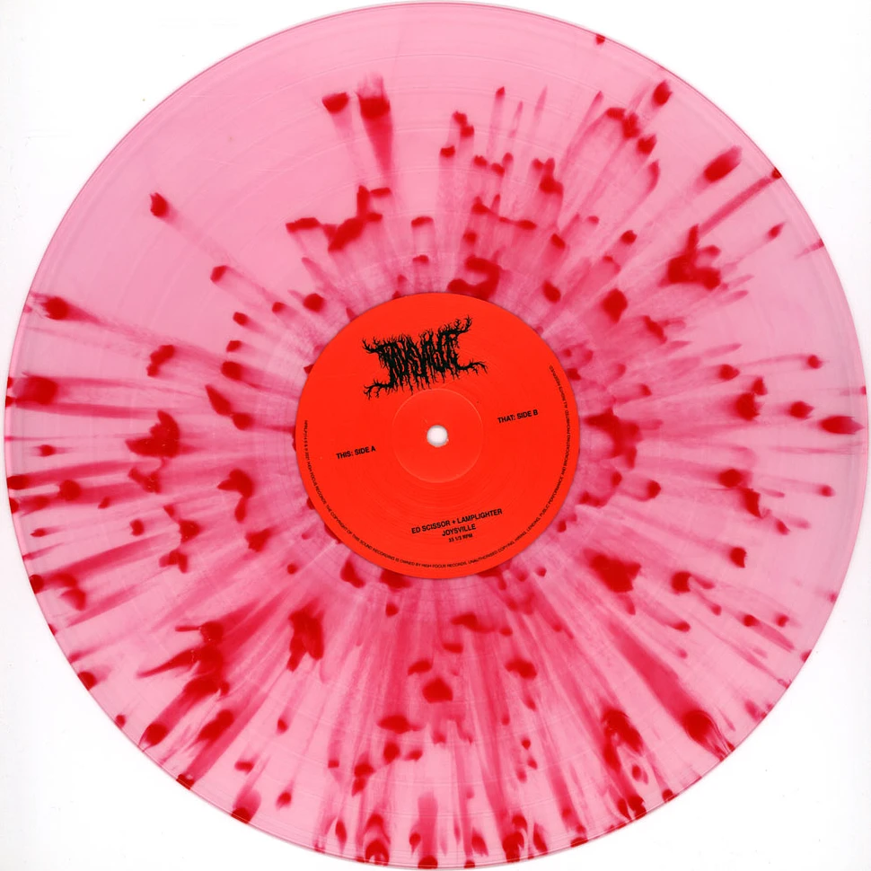 Ed Scissor + Lamplighter - Joysville Clear W/ Red Splatter Vinyl Edition