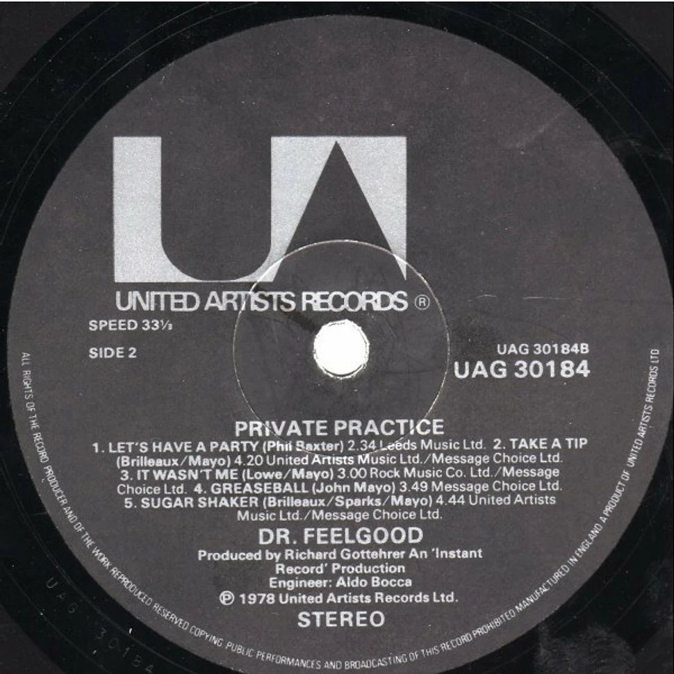 Dr. Feelgood - Private Practice