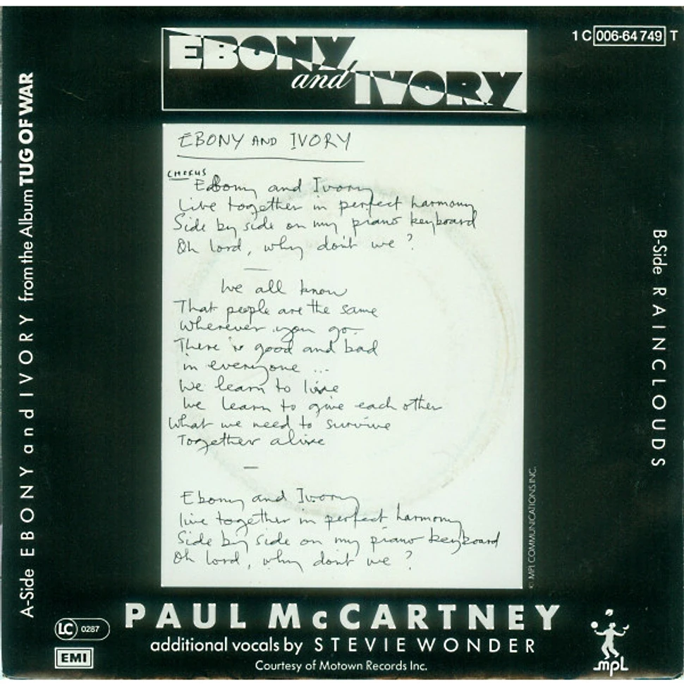 Paul McCartney - Ebony And Ivory