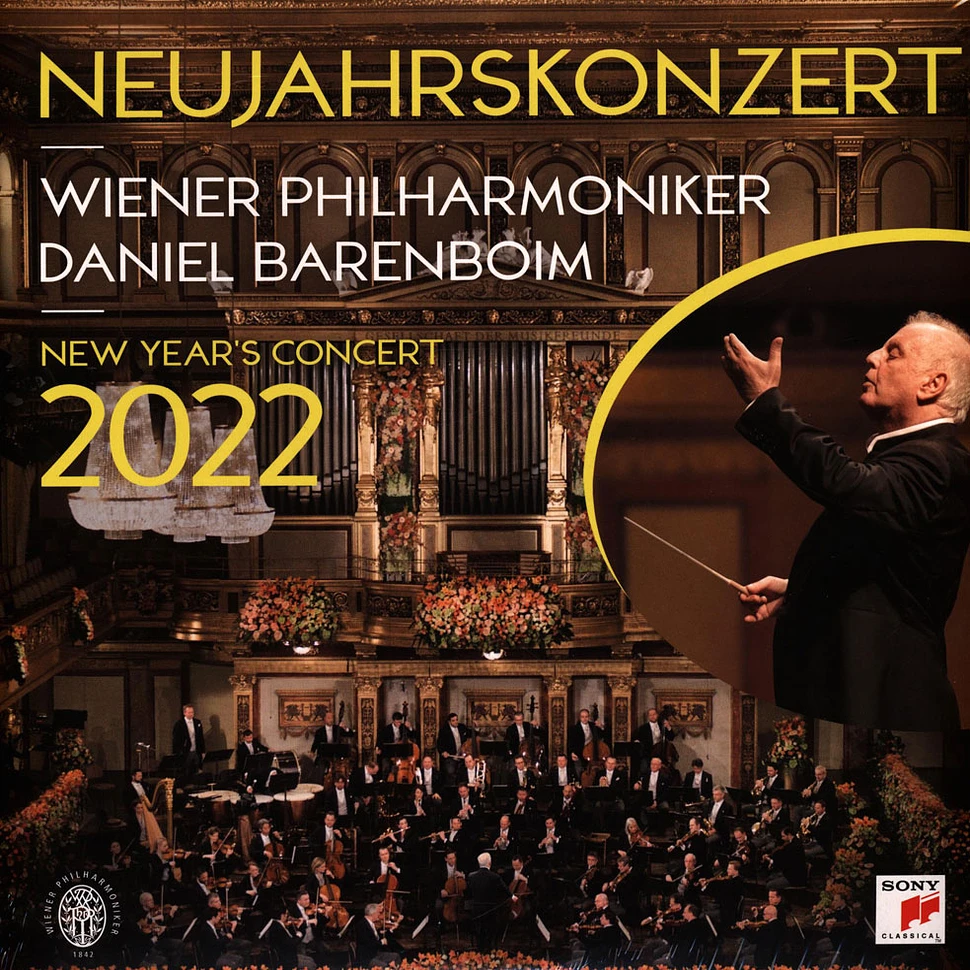 2022　EU　Vinyl　HHV　Daniel　Barenboim,　Neujahrskonzert　Philharmoniker　Wiener　Original　2022　3LP