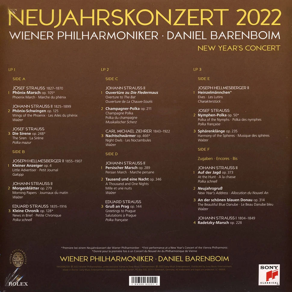 Daniel Barenboim, / Wiener Philharmoniker - Neujahrskonzert 2022