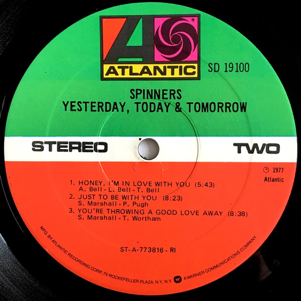 Spinners - Yesterday, Today & Tomorrow