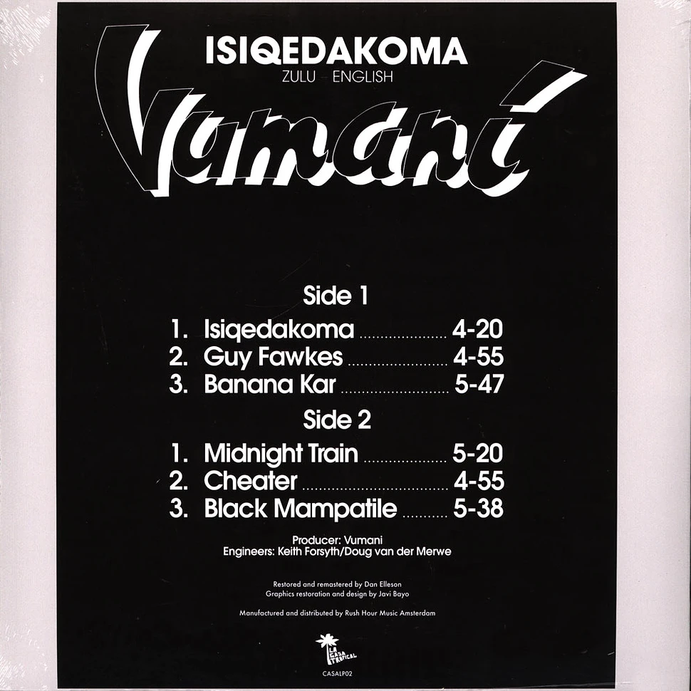 Vumani - Isiqedakoma