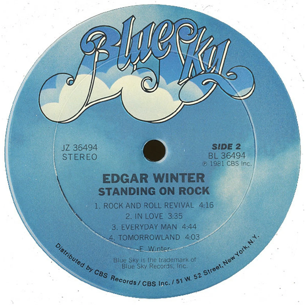 Edgar Winter - Standing On Rock
