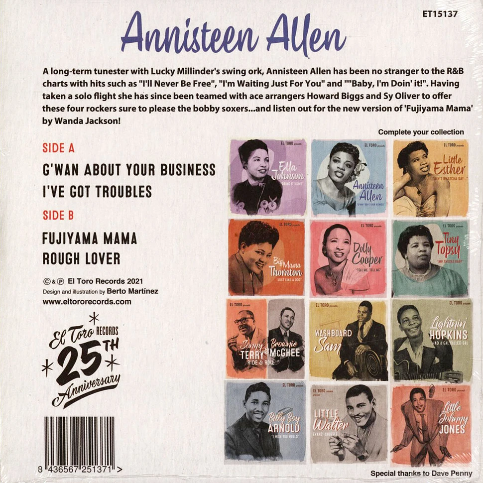 Annisteen Alleen - G'wan 'Bout Your Bizness EP