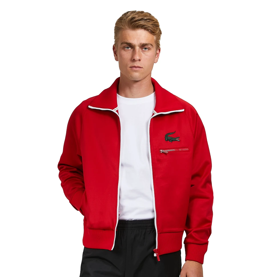 Lacoste - Crocodile Stand Up Collar Zippered Jacket
