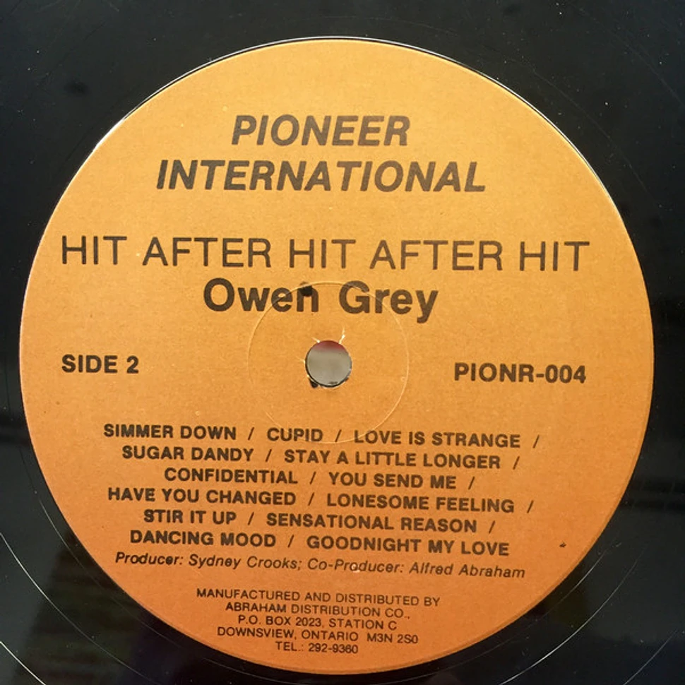 Owen Gray - Hit After Hit After Hit