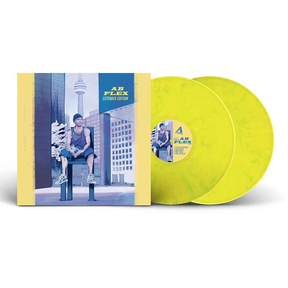 Abdominal - Ab Flex Yellow Marbled w/ Green Vinyl Edition
