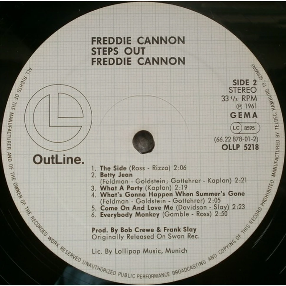 Freddy Cannon - Steps Out