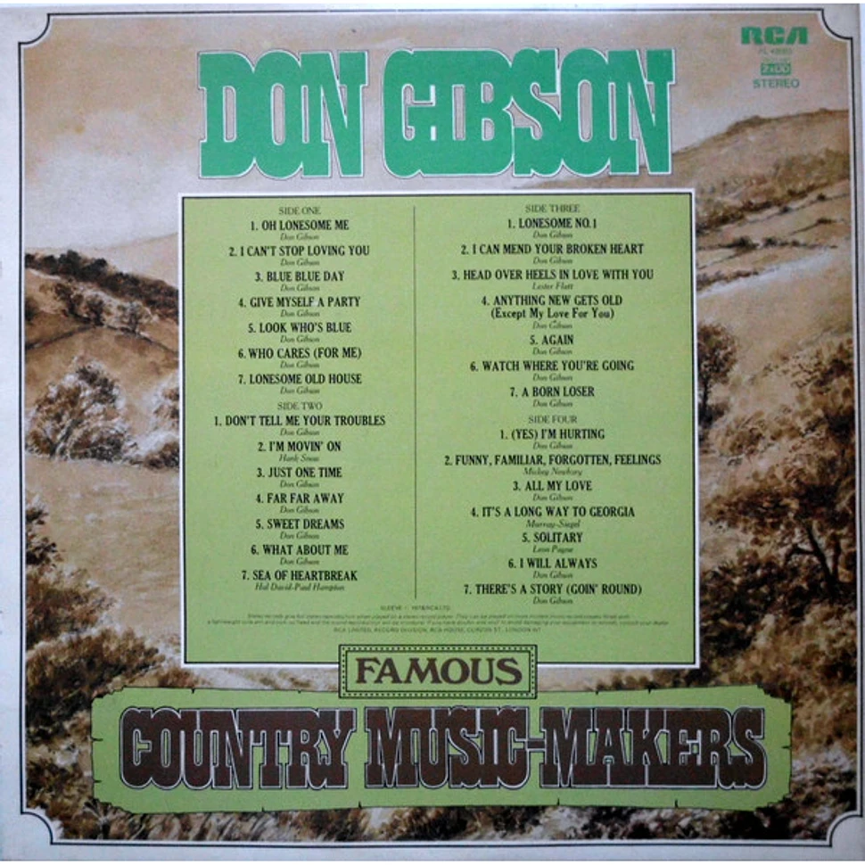 Don Gibson - Famous Country Music-Makers
