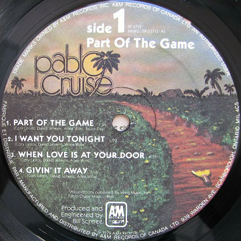 Pablo Cruise - Part Of The Game