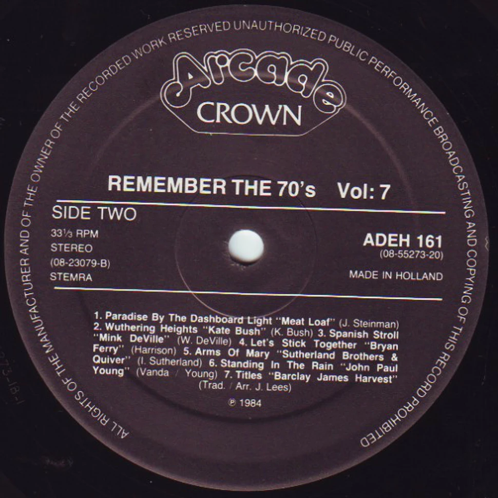 V.A. - Remember The 70's Volume 7