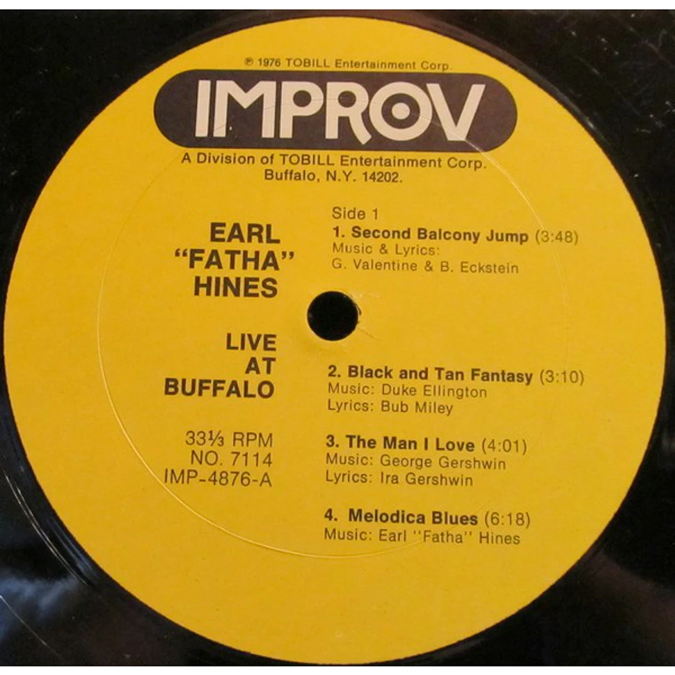 Earl Hines - Live At Buffalo