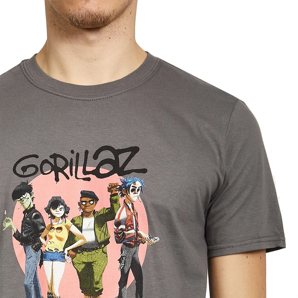 Gorillaz - Group Circle Rise T-Shirt