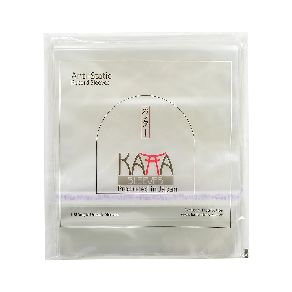 KATTA - 7" Single Vinyl Schutzhüllen KATTA Sleeves (Outside Sleeves) (mit Klebeverschluss)