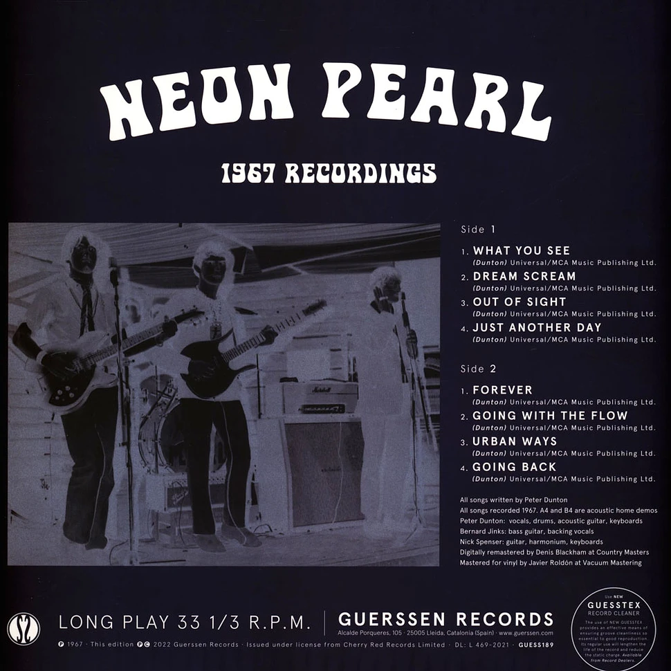 Neon Pearl - 1967 Recordings Black Vinyl Edition