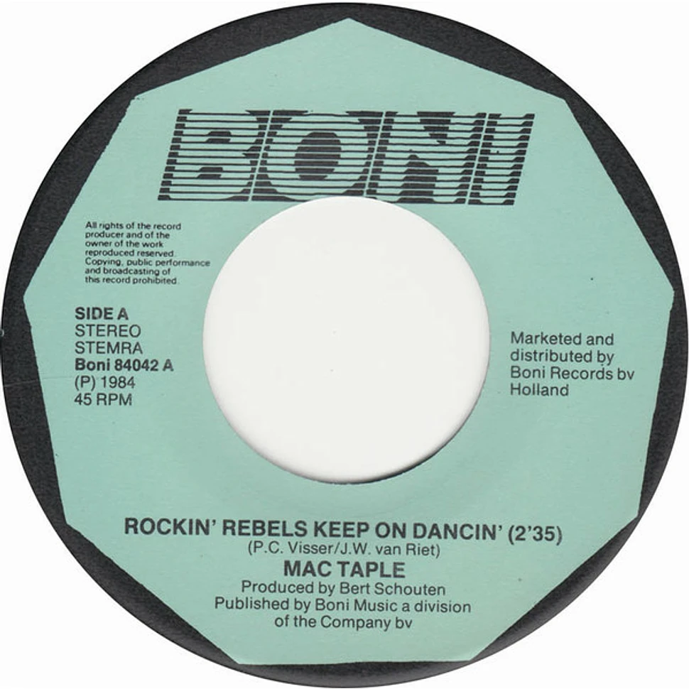 Mac Taple - Rockin' Rebels Keep On Dancin' / At The Hop
