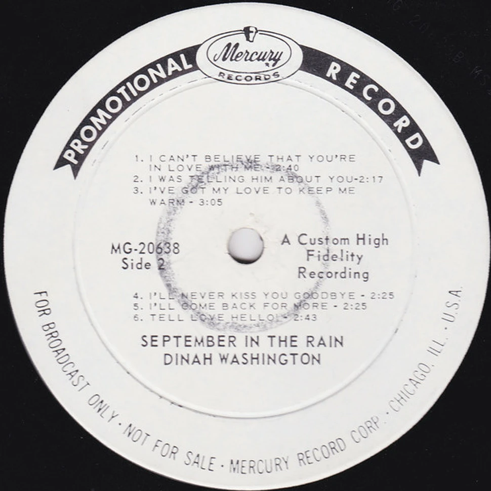 Dinah Washington - September In The Rain