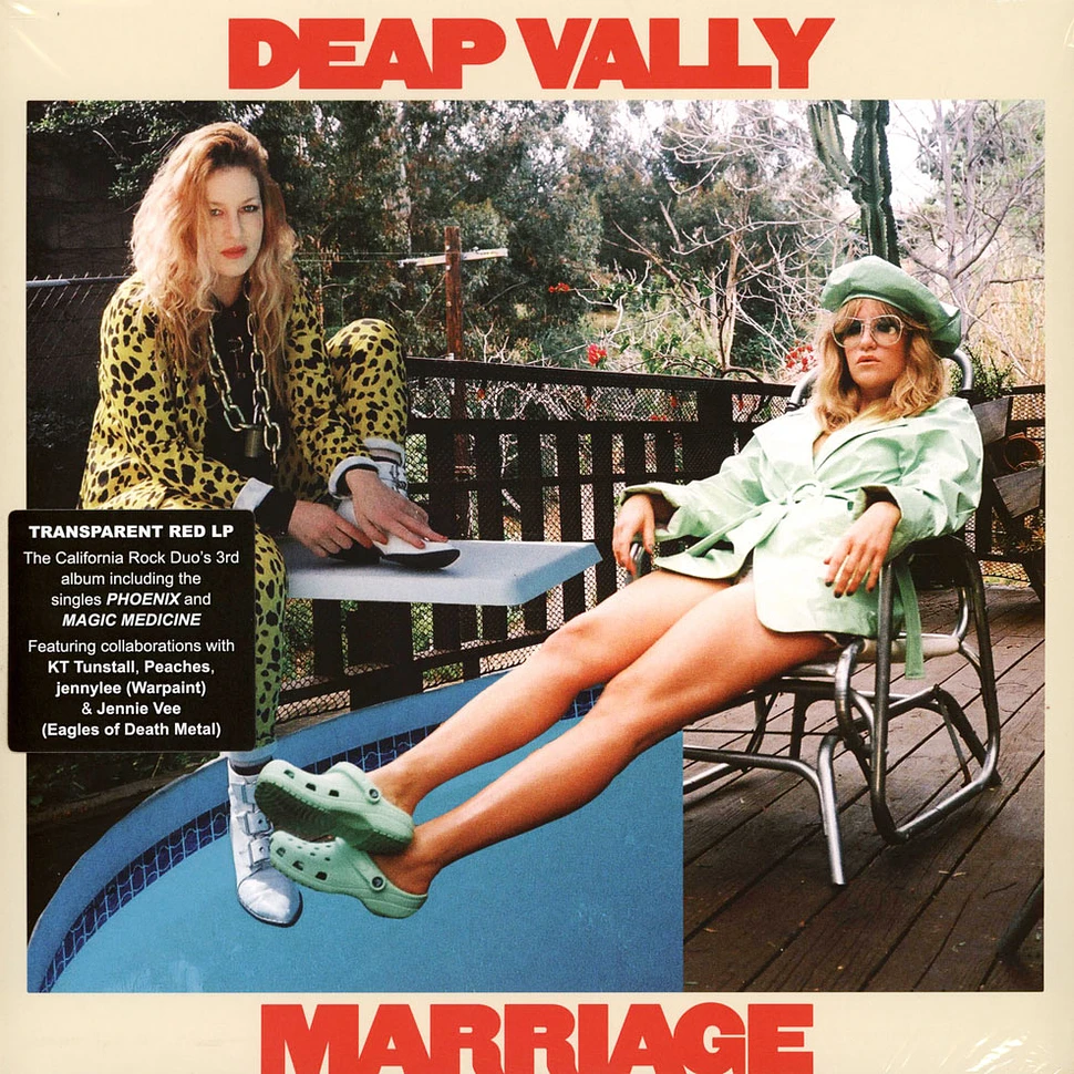 Deap Vally - Marriage Transparent Red Vinyl Edition