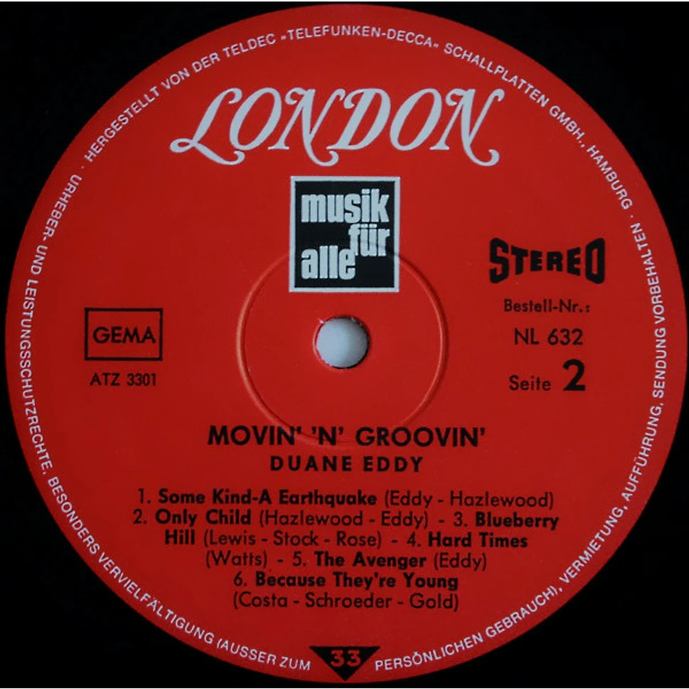 Duane Eddy - Movin' 'N' Groovin'