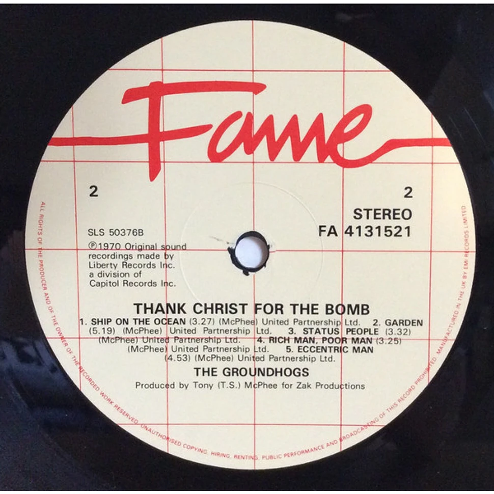 The Groundhogs - Thank Christ For The Bomb