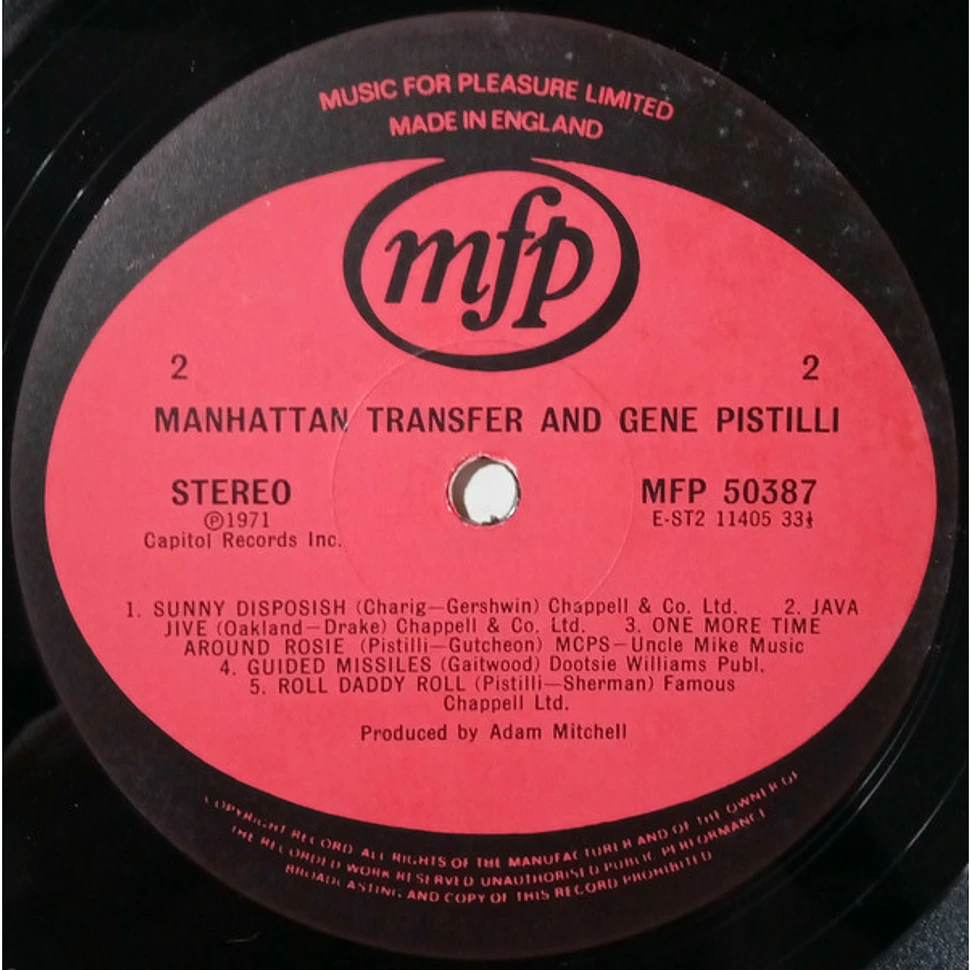 The Manhattan Transfer And Eugene Pistilli - Manhattan Transfer And Gene Pistilli