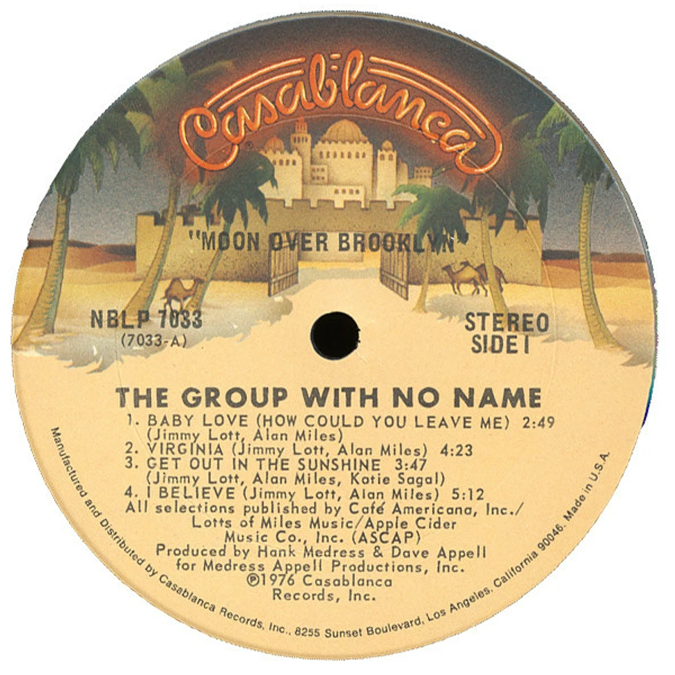 The Group With No Name - Moon Over Brooklyn