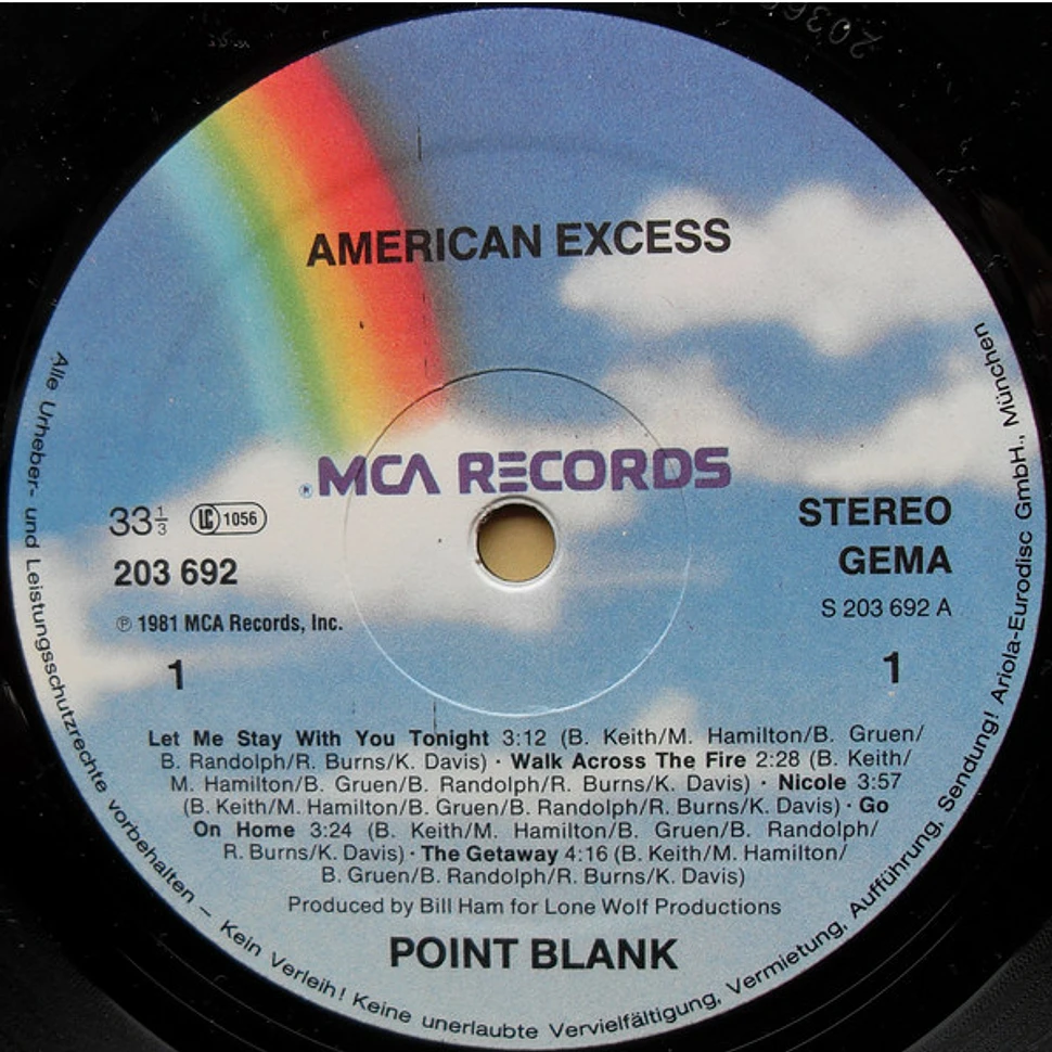 Point Blank - American Excess