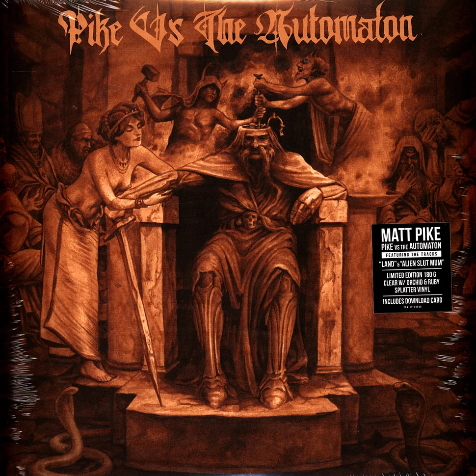 Matt Pike - Pike Vs. Automaton Limited Edition Clear w/ Orchid Ruby Splatter Vinyl