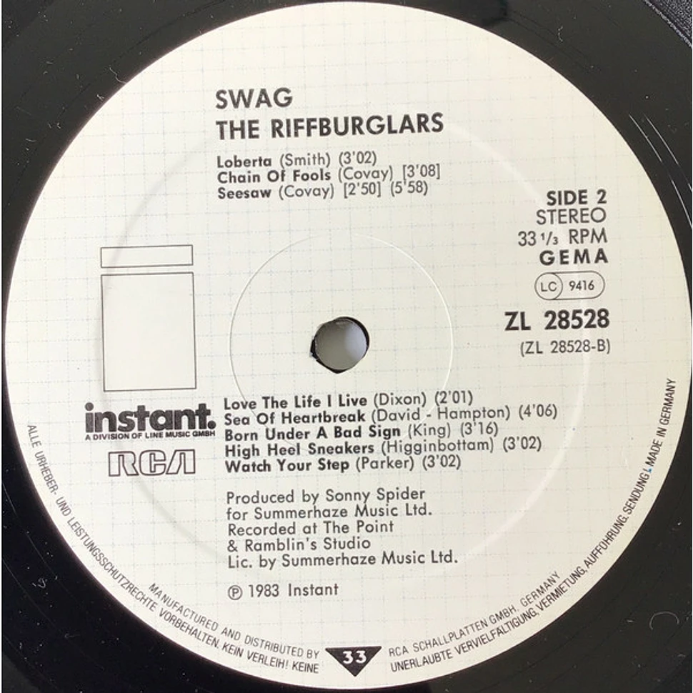 The Riffburglars - Swag