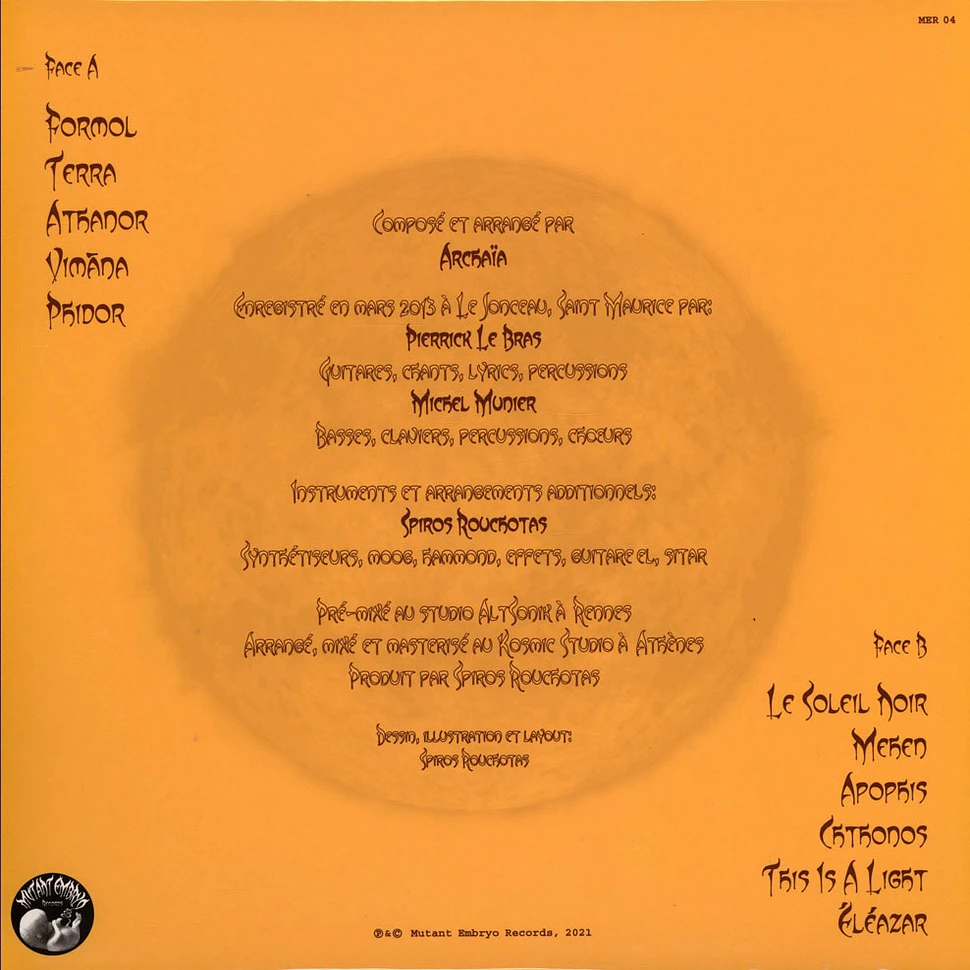 Archaia - Harmonie Solaire Black Vinyl Edition