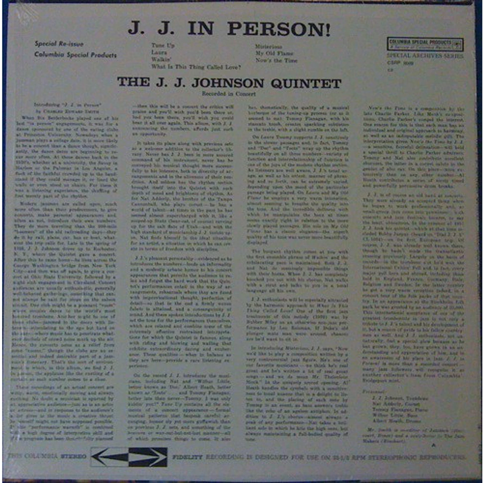 The J.J. Johnson Quintet - J. J. In Person!