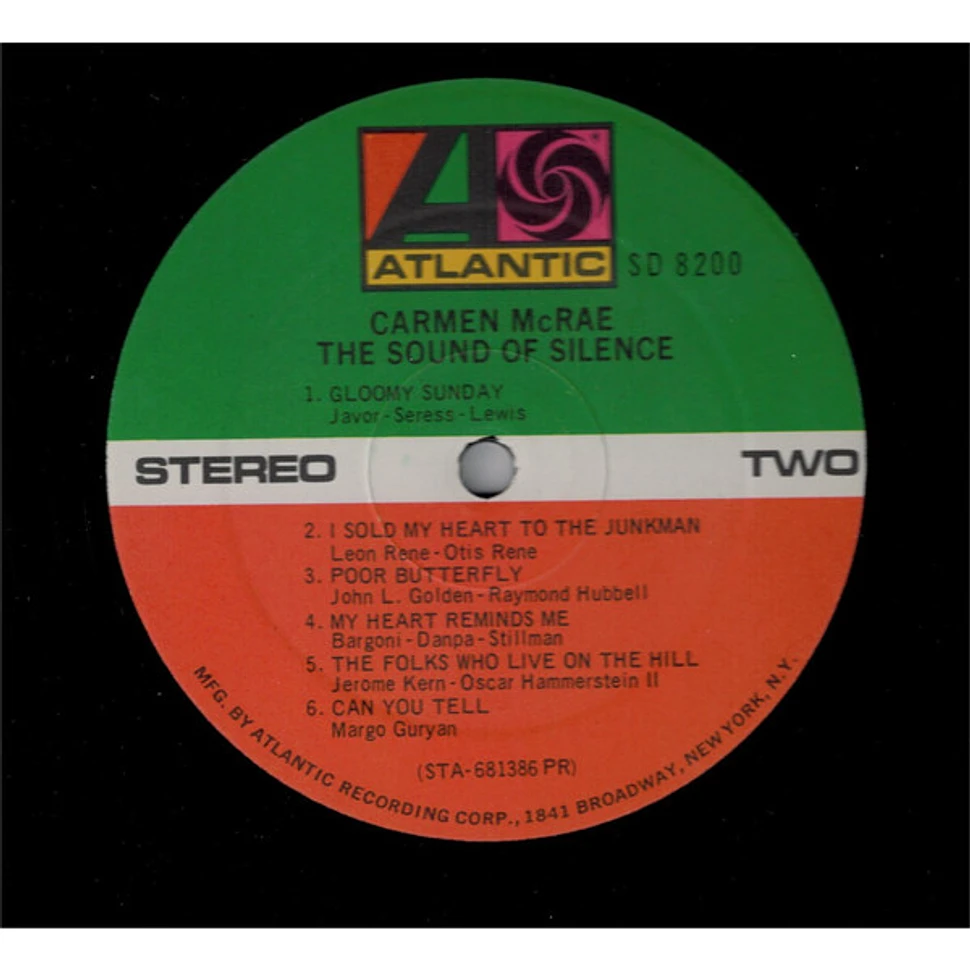 Carmen McRae - The Sound Of Silence
