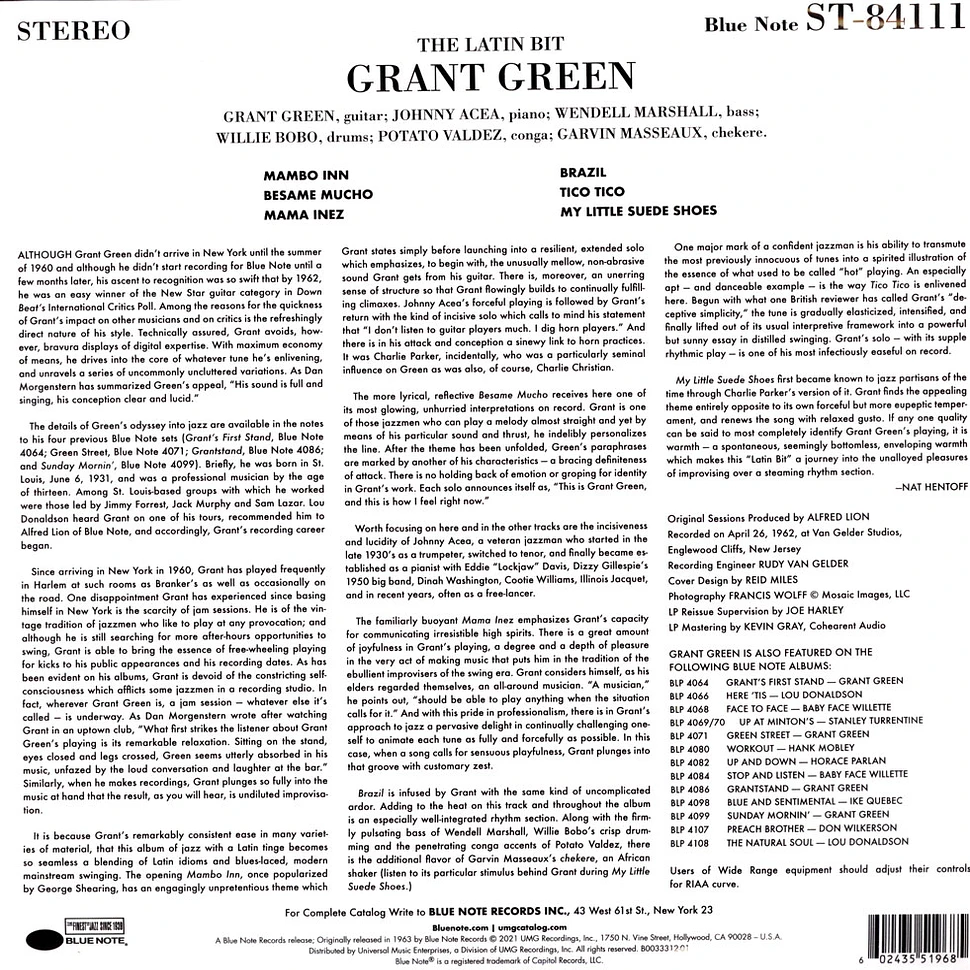 Grant Green - The Latin Bit Tone Poet Vinyl Edition