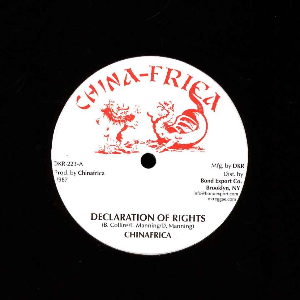 Chinafrica - Declaration Of Rights / Bababoom, Dub