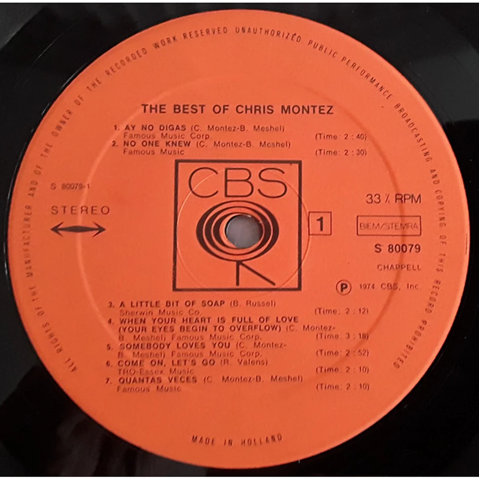 Chris Montez - The Best Of Chris Montez