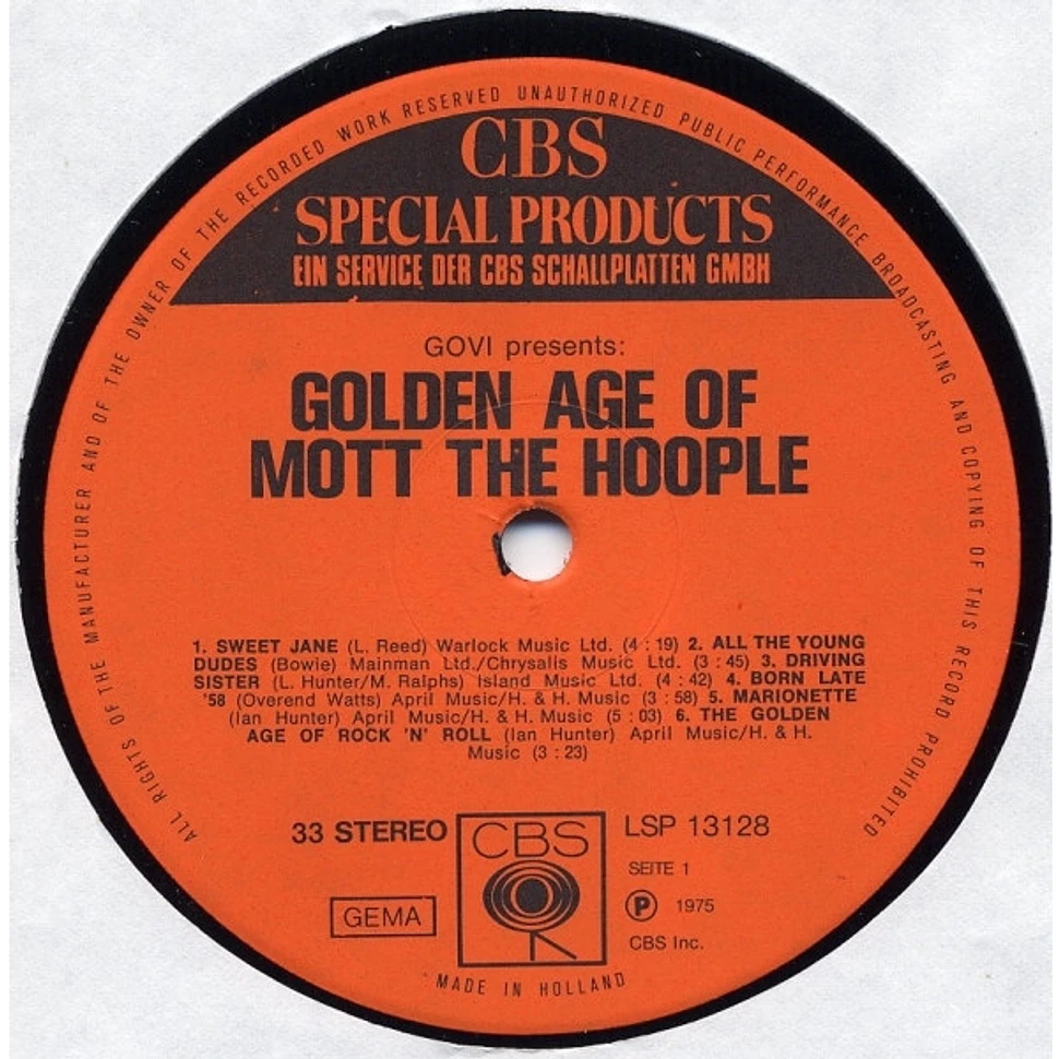 Mott The Hoople - Golden Age Of Mott The Hoople
