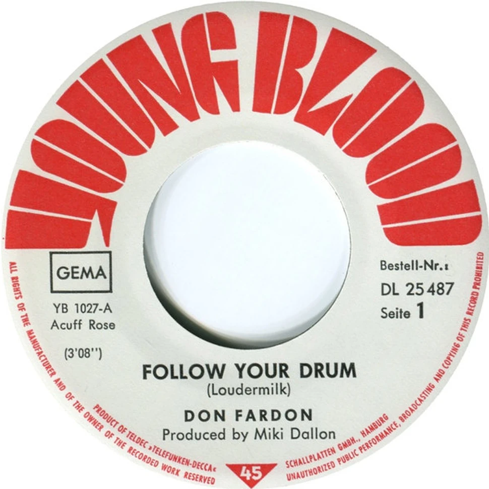 Don Fardon - Follow Your Drum