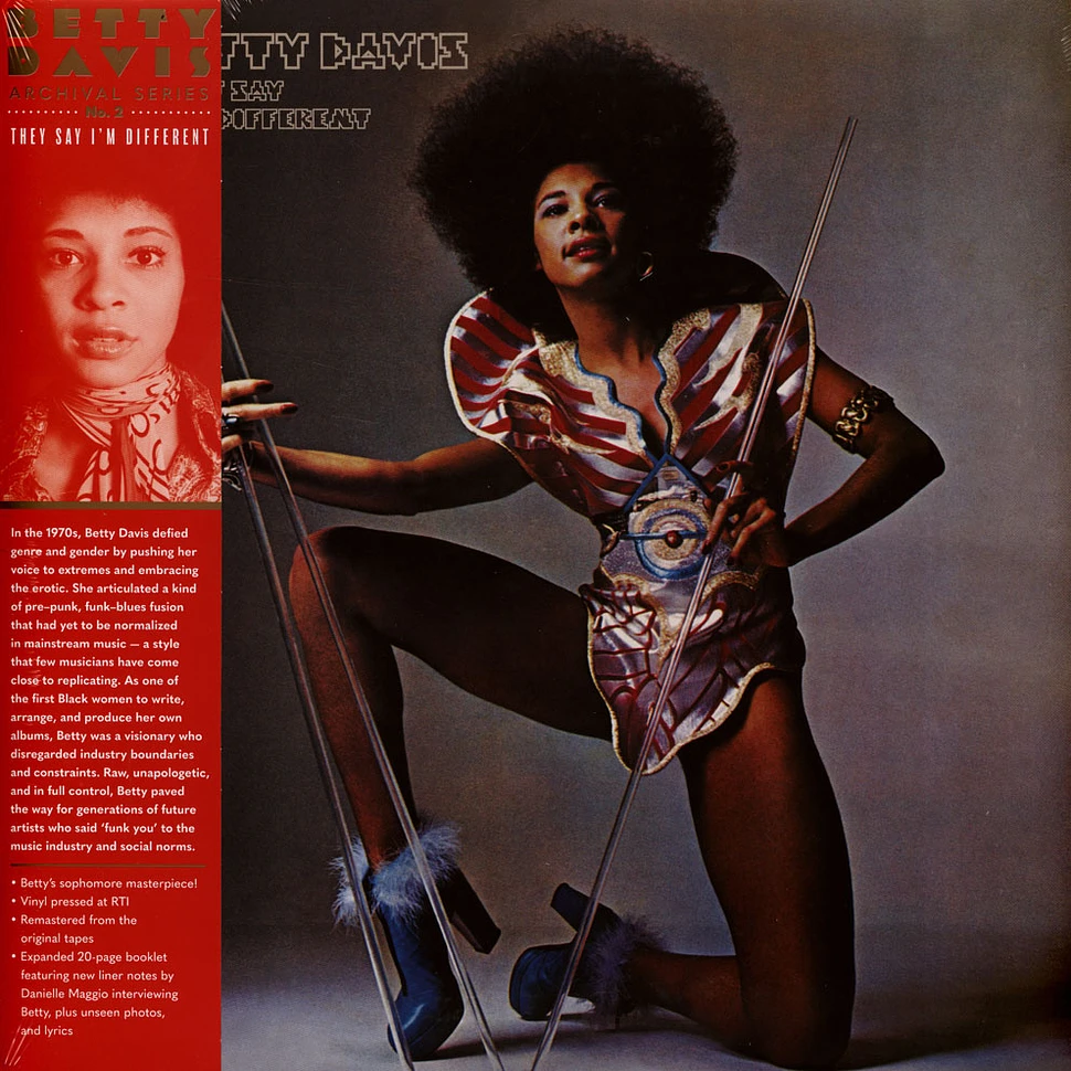 Betty Davis - They Say I'm Different Black Vinyl Edition