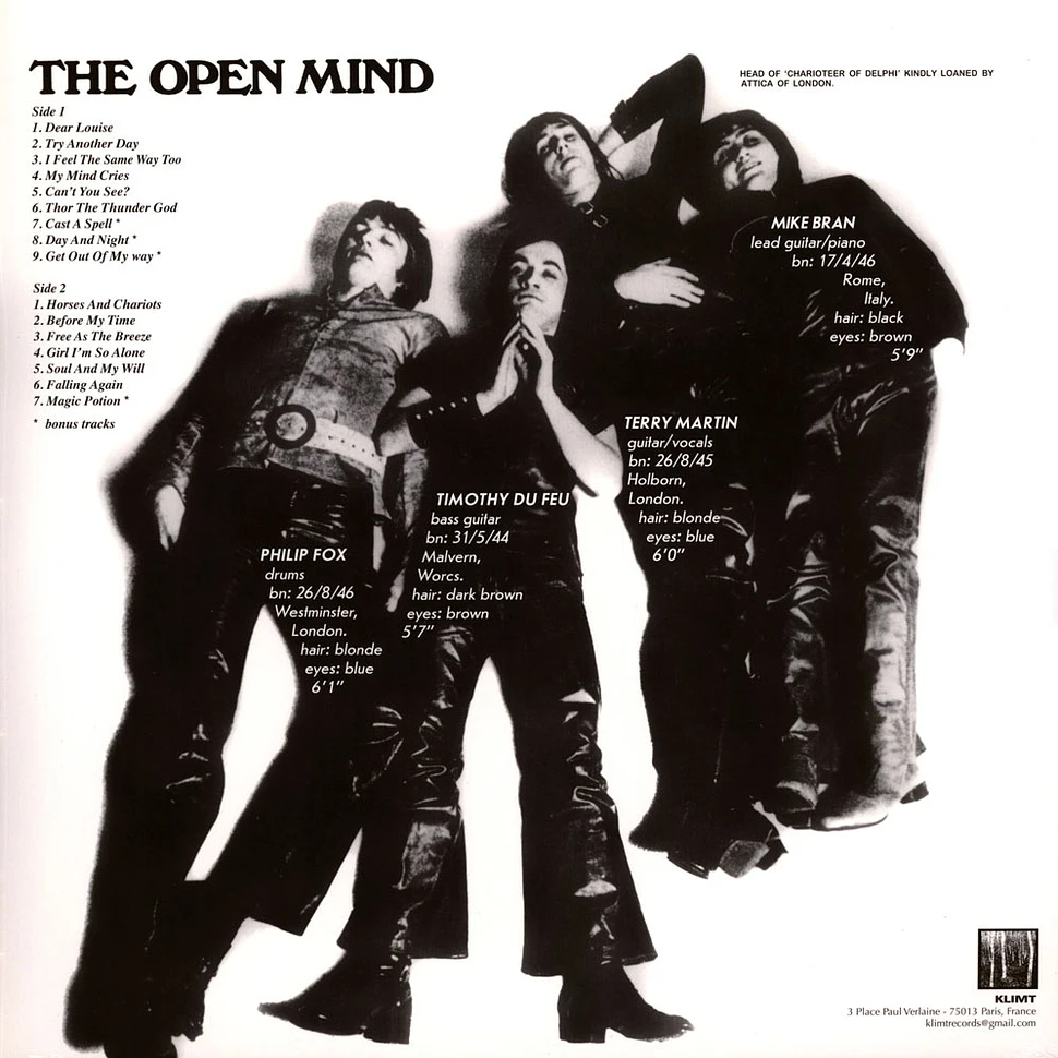 The Open Mind - The Open Mind Yellow Vinyl Edition