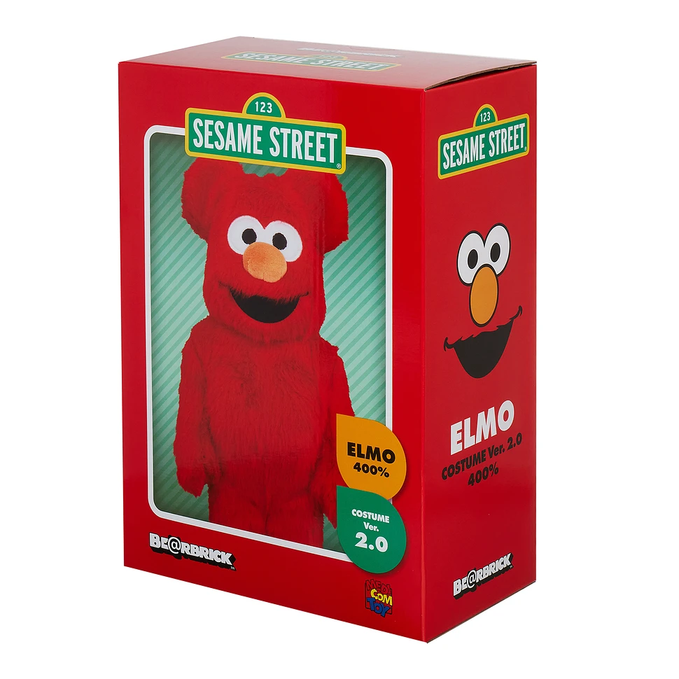 Medicom Toy - 400% Elmo Costume 2.0 Be@rbrick Toy (Assorted) | HHV