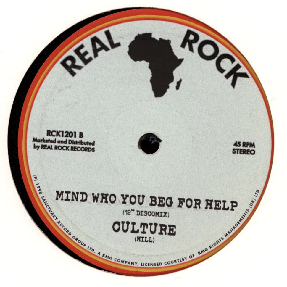 Culture - Too Long In Slavery / Mind Who You Beg For Help