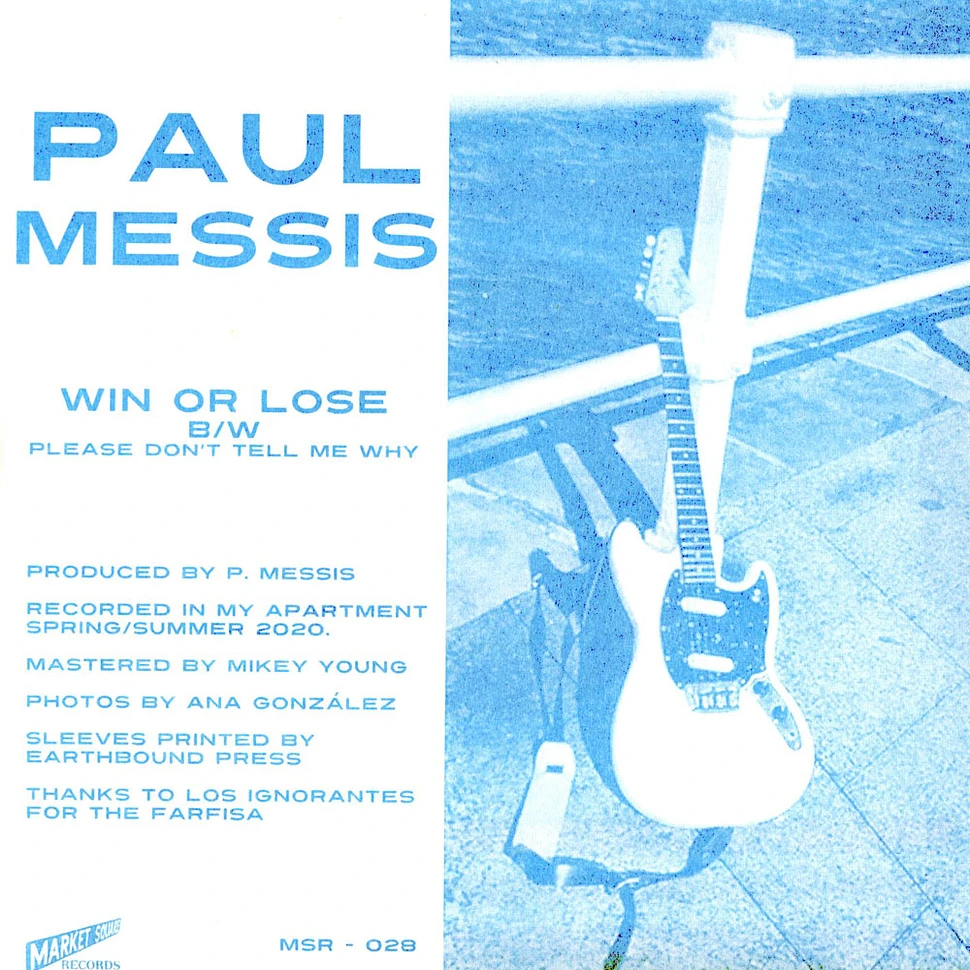 Paul Messis - Win Or Lose / Please Don't Tell Me