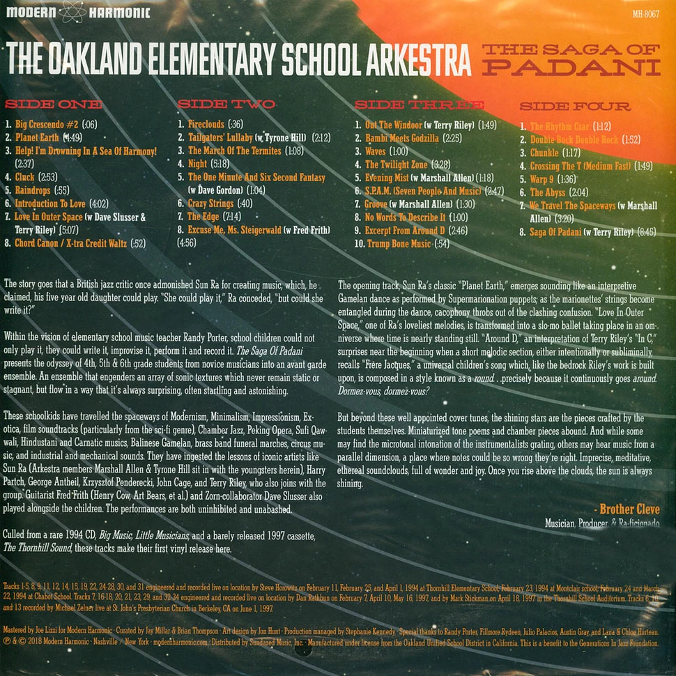 Oakland Elementary School Arkestra - Saga Of Padani