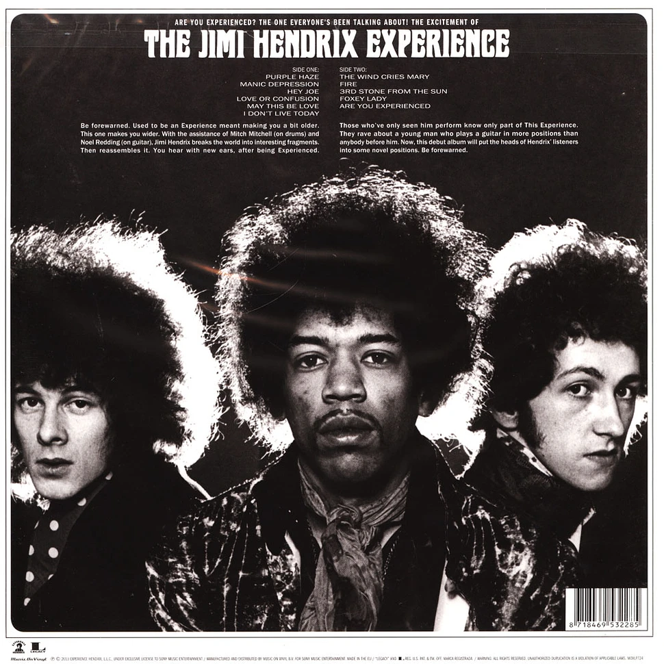 The Jimi Hendrix Experience - Are You Experienced